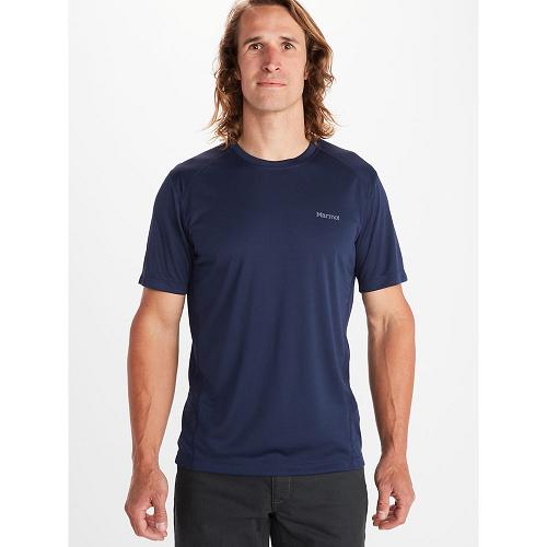 Marmot Windridge Clothes - Mens T-Shirts Navy CA1593074 Canada